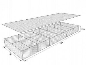 Габион ГСИ-М-6,0х2,0х0,5-С60-2,4-Ц